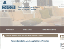 Tablet Screenshot of decorlookalikes.com